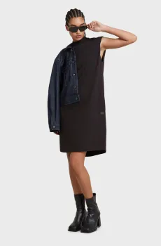 Женское черное платье Riveted loose dress Черный XS G-Star RAW D24488,C336