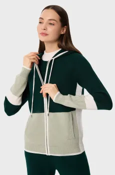 Женское шерстяное худи Разноцветный 36 MARC&ANDRE W25-00CH0714