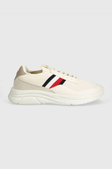 Кроссовки Tommy Hilfiger MODERN RUNNER PREMIUM KNIT цвет бежевый FM0FM05135 Кроссовки Tommy Hilfiger MODERN RUNNER PREMIUM KNIT цвет бежевый FM0FM05135