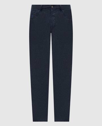 Синие брюки из шерсти и кашемира с монограммой Синие брюки из шерсти и кашемира с монограммой