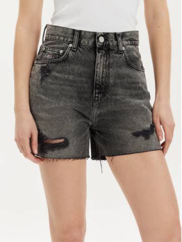 Tommy Jeans Джинсові шорти DW0DW17652 Сірий Mom Fit Tommy Jeans Джинсові шорти DW0DW17652 Сірий Mom Fit