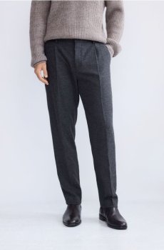 Reserved - Вузькі вовняні штани - темно-сірий - 476GQ-90M