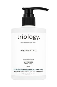 Увлажняющий шампунь для волос triology. Aquamatrix, 500 мл