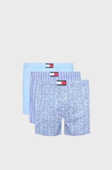 Мужские трусы (3 шт) WOVEN BOXER PRINT Разноцветный L Tommy Hilfiger UM0UM03613