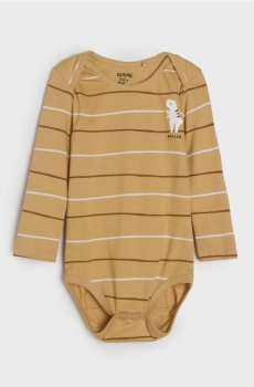 Бавовняне боді - бежевий