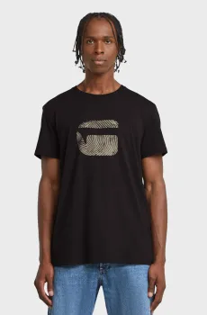 Мужская черная футболка Finger Черный M G-Star RAW D26041,C506