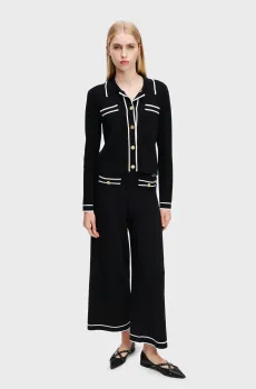 Женские черные кюлоты KARL WARDROBE KNIT CULOTTE Черный XS Karl Lagerfeld A1W10072