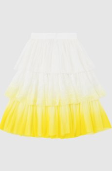 Детская белая юбка