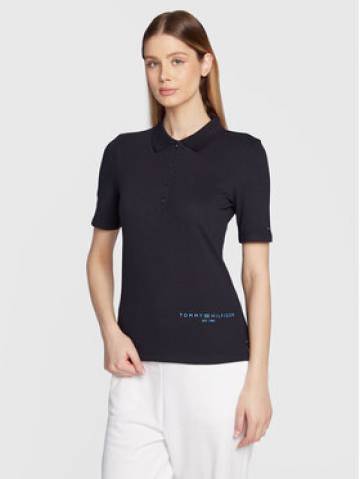 Tommy Hilfiger Поло Logo WW0WW37628 Cиній Slim Fit Tommy Hilfiger Поло Logo WW0WW37628 Cиній Slim Fit