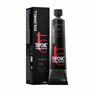Стойкая профессиональная краска для волос Goldwell Topchic Permanent Hair Color 11A Special Ash Blonde, 60 мл Стойкая профессиональная краска для волос Goldwell Topchic Permanent Hair Color 11A Special Ash Blonde, 60 мл