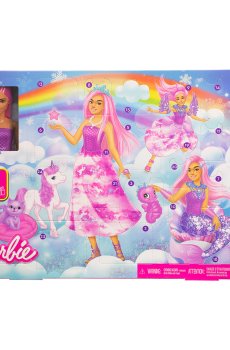 Адвент-календарь Barbie Фантастическая трансформация, от 3 лет, 24 предмета (JFL66)