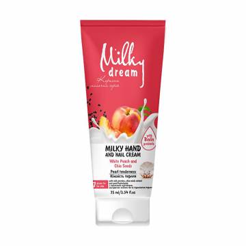Крем для рук и ногтей Milky Dream White Peach And Chia Seeds, 75 мл Крем для рук и ногтей Milky Dream White Peach And Chia Seeds, 75 мл