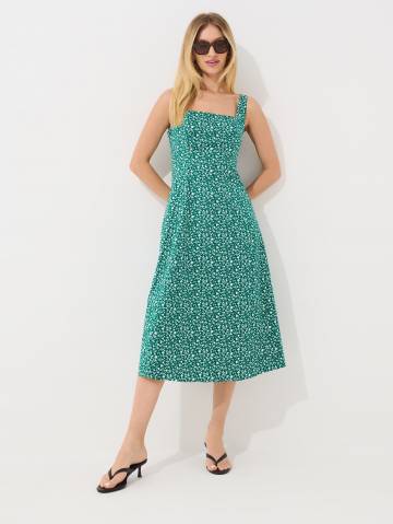Mohito - Сукня міді на бретельках - зелений - 40
