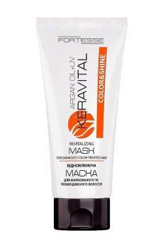 Маска FORTESSE Professional Color & Shine KeraVital Revitalizing Mask для окрашенных и поврежденных волос, 200 мл