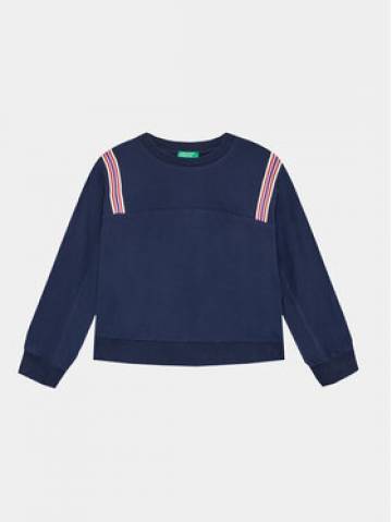 United Colors Of Benetton Світшот 36FPC10E7 Cиній Loose Fit United Colors Of Benetton Світшот 36FPC10E7 Cиній Loose Fit