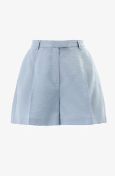 Блакитні шорти з високою талією