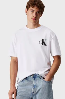 Мужская белая футболка BOLD CK TEE Белый XL Calvin Klein Jeans J30J327475