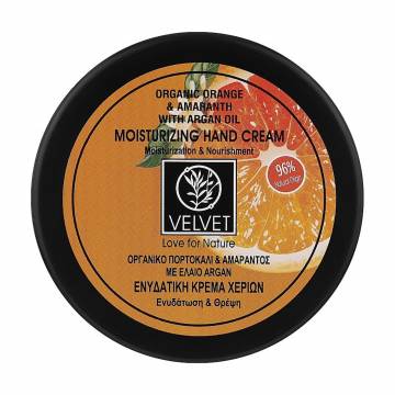 Крем для рук Velvet Love for Nature Organic Orange & Amaranth Moisturizing Hand Cream, 150 мл Крем для рук Velvet Love for Nature Organic Orange & Amaranth Moisturizing Hand Cream, 150 мл