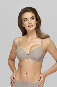 Женский бежевый бюстгальтер с узором Бежевый 70B MARC&ANDRE S22-0416-RGM-LY