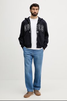 Guess кофта на замке для мужчин из хлопка DAVIS