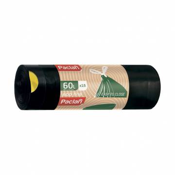 Пакеты для мусора Paclan Eco Line 60 л, 15 шт Пакеты для мусора Paclan Eco Line 60 л, 15 шт