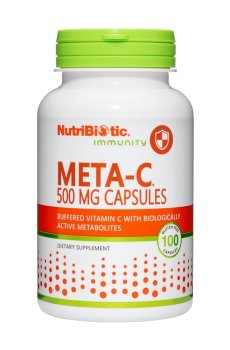 Буферизованный витамин С с метаболитами NutriBiotic Immunity Meta-C 500 мг, 100 капсул