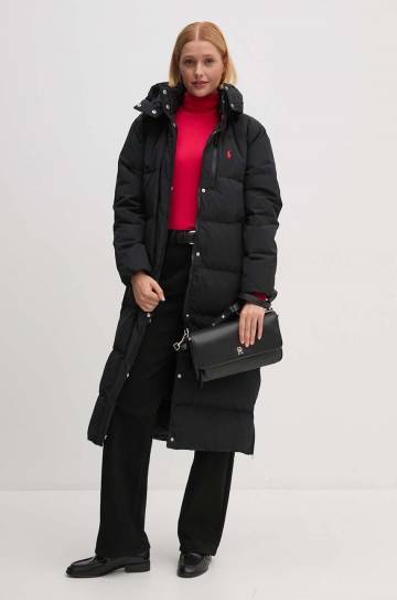 Пуховая куртка Polo Ralph Lauren женская цвет чёрный зимняя 211941005 Пуховая куртка Polo Ralph Lauren женская цвет чёрный зимняя 211941005