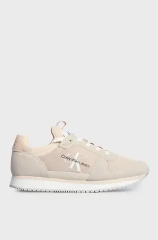 Женские бежевые кроссовки RUNNER SOCK LACEUP NY-LTH WN Бежевый 37 Calvin Klein YW0YW00840