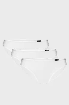 Женские белые трусики (3 шт) Белый M Atlantic 3BLP-602