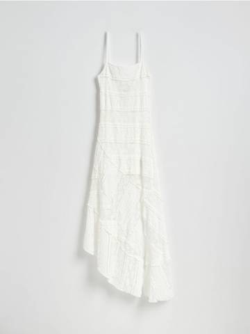 Reserved - LADIES` DRESS - білий - XJ080-00X Reserved - LADIES` DRESS - білий - XJ080-00X