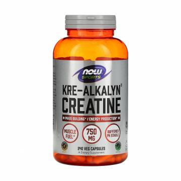 Креатин NOW Foods Sports Kre-Alkalyn Creatine 750 мг, 240 капсул Креатин NOW Foods Sports Kre-Alkalyn Creatine 750 мг, 240 капсул