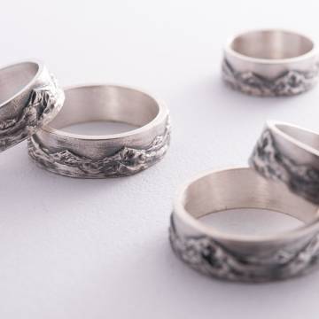 Серебряное кольцо "Горы" 112720 Серебряное кольцо "Горы" 112720