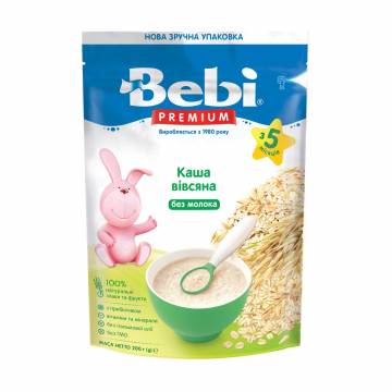 Детская овсяная безмолочная каша Bebi Premium от 5 месяцев, 200 г Детская овсяная безмолочная каша Bebi Premium от 5 месяцев, 200 г