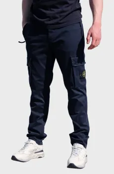 Чоловічі сині брюки-карго  STONE ISLAND Синий 33 Stone Island K2S153100034-V0120