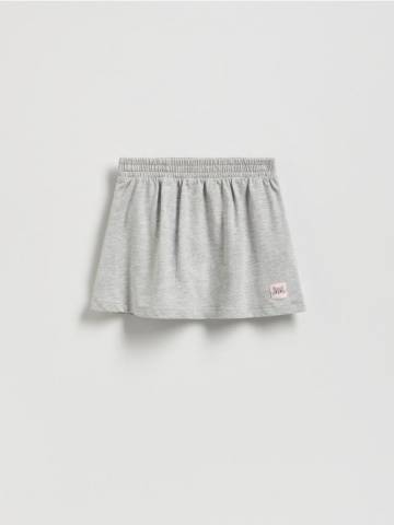 Reserved - Трикотажна спідниця з додаванням віскози - світло-сірий - 525FW-09M