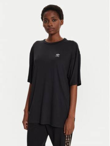 adidas Футболка adicolor Trefoil IU2408 Чорний Loose Fit adidas Футболка adicolor Trefoil IU2408 Чорний Loose Fit