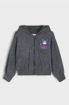 Кофта з капюшоном на блискавці Kuromi - чорний