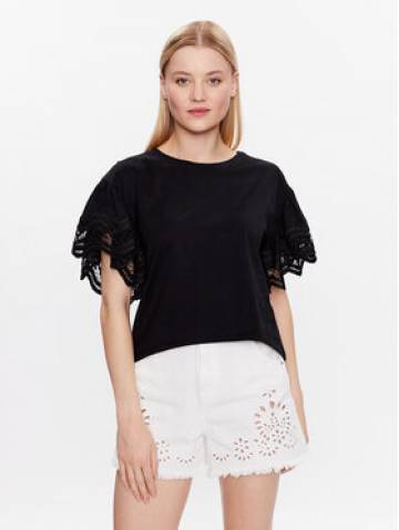 TWINSET Футболка 231TT2340 Чорний Regular Fit TWINSET Футболка 231TT2340 Чорний Regular Fit