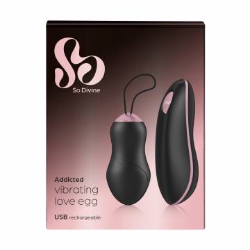 Виброяйцо So Divine Addicted Vibrating Love Egg с пультом, 1 шт Виброяйцо So Divine Addicted Vibrating Love Egg с пультом, 1 шт