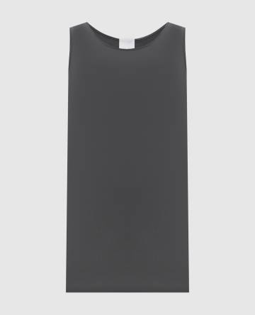 Серый топ из шелка