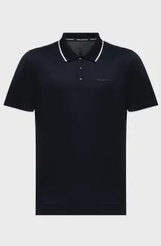 Мужское темно-синее поло Синий S Karl Lagerfeld 561200.745080;690