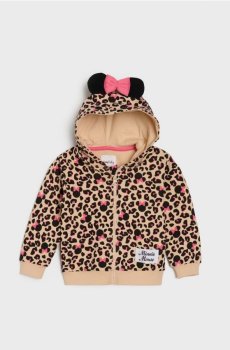 Худі на блискавці Minnie Mouse - бежевий