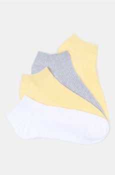 Ребристі шкарпетки 4 pack - різнобарвний