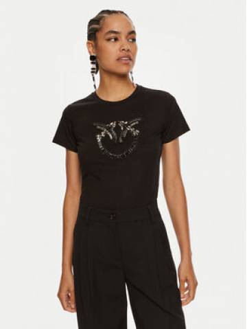 Pinko Футболка Quentin 100535 A24E Чорний Regular Fit Pinko Футболка Quentin 100535 A24E Чорний Regular Fit