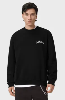 Мужской черный свитшот DESCENT Черный XL AllSaints M032ND