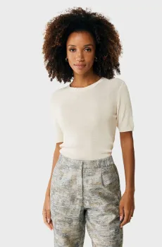 Женский белый джемпер GERBERA Classic ajour top Белый L Mexx MF006601051W