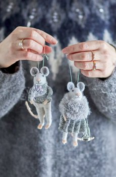 Декоративная подвеска Bloomingville Peo Ornament 2 шт