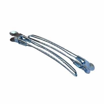 Зажимы для волос Zauber металлические, серебристые, 2 шт (06-085-2)