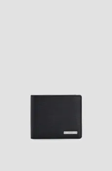Мужской черный кожаный кошелек Черный ONESIZE BOSS 50470471;001