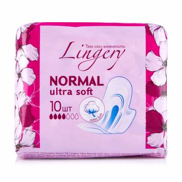 Прокладки для критических дней Lingery Normal Ultra Soft, 10 шт Прокладки для критических дней Lingery Normal Ultra Soft, 10 шт